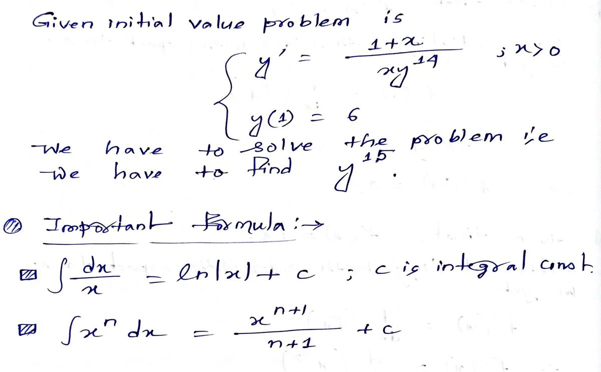 Calculus homework question answer, step 1, image 1