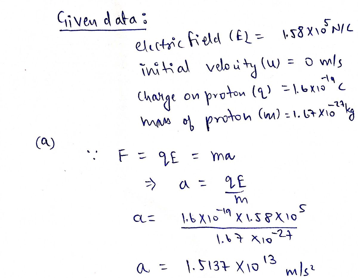 Physics homework question answer, step 1, image 1