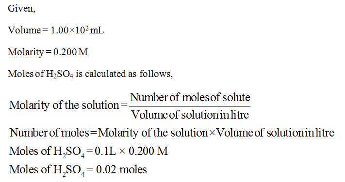 Answered: What is the mass of H2SO4 in 1.00 x 102… | bartleby