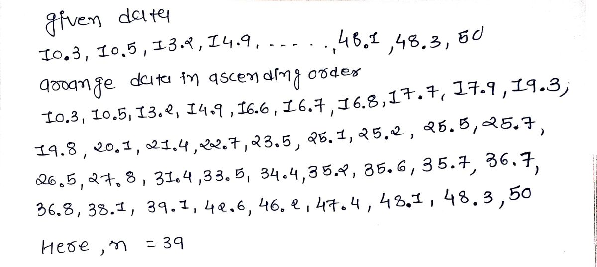 Statistics homework question answer, step 1, image 1