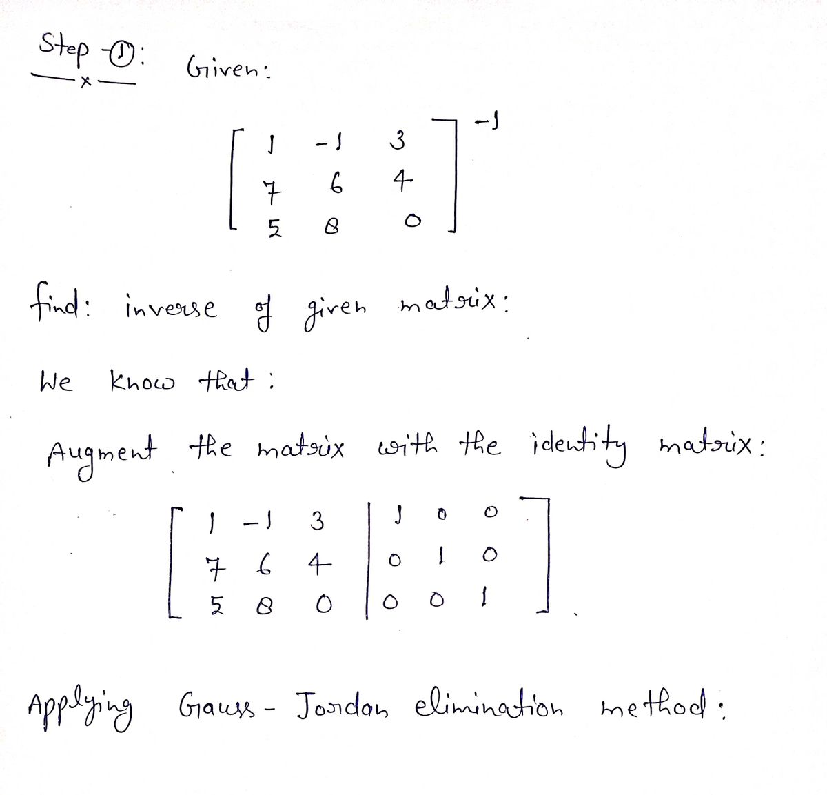 Algebra homework question answer, step 1, image 1