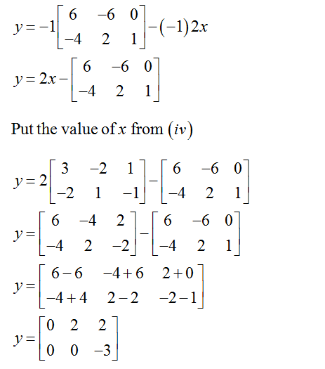 Answered: Find the matrices of x and y if. 2x- y… | bartleby