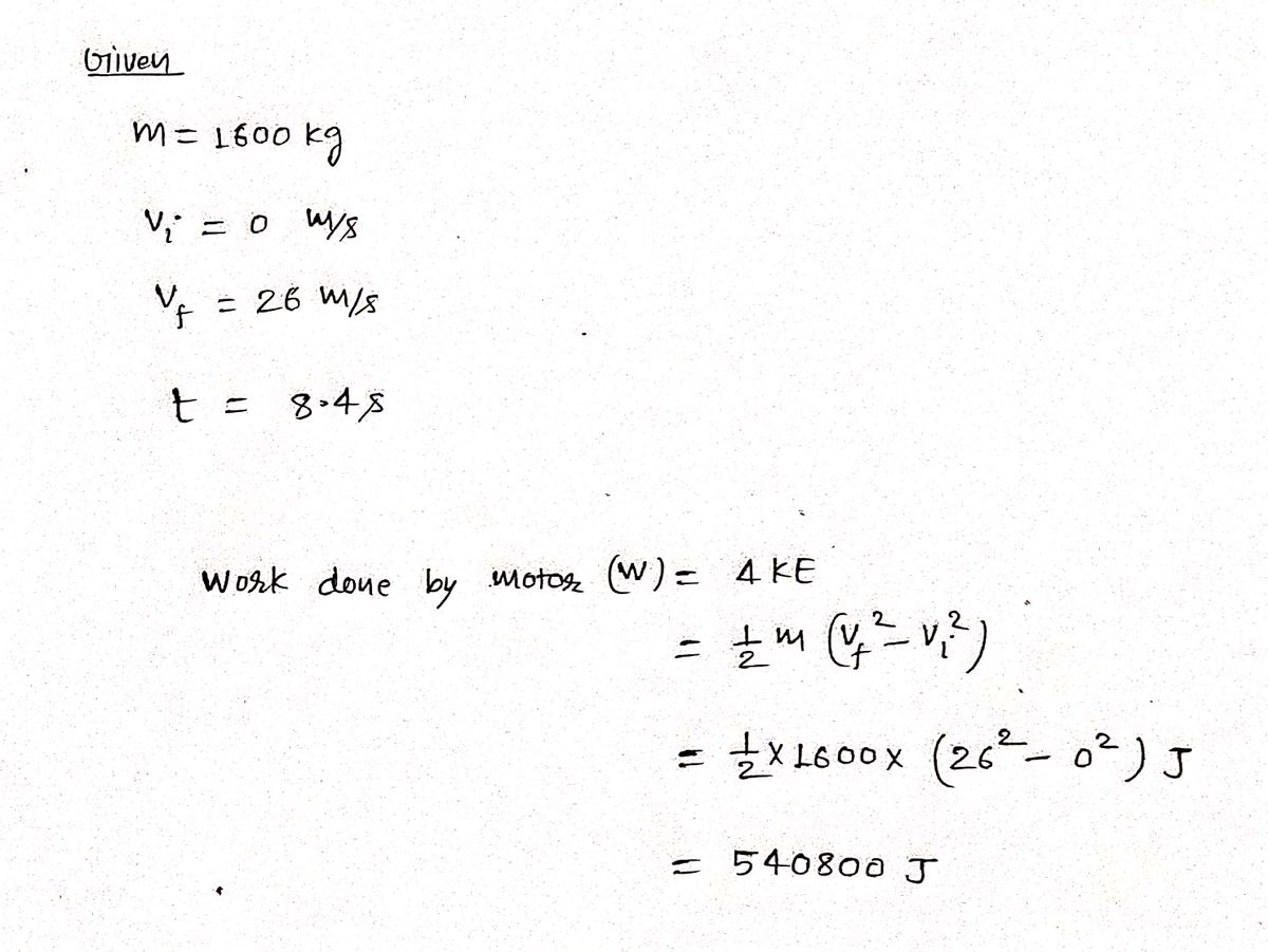 Physics homework question answer, step 1, image 1