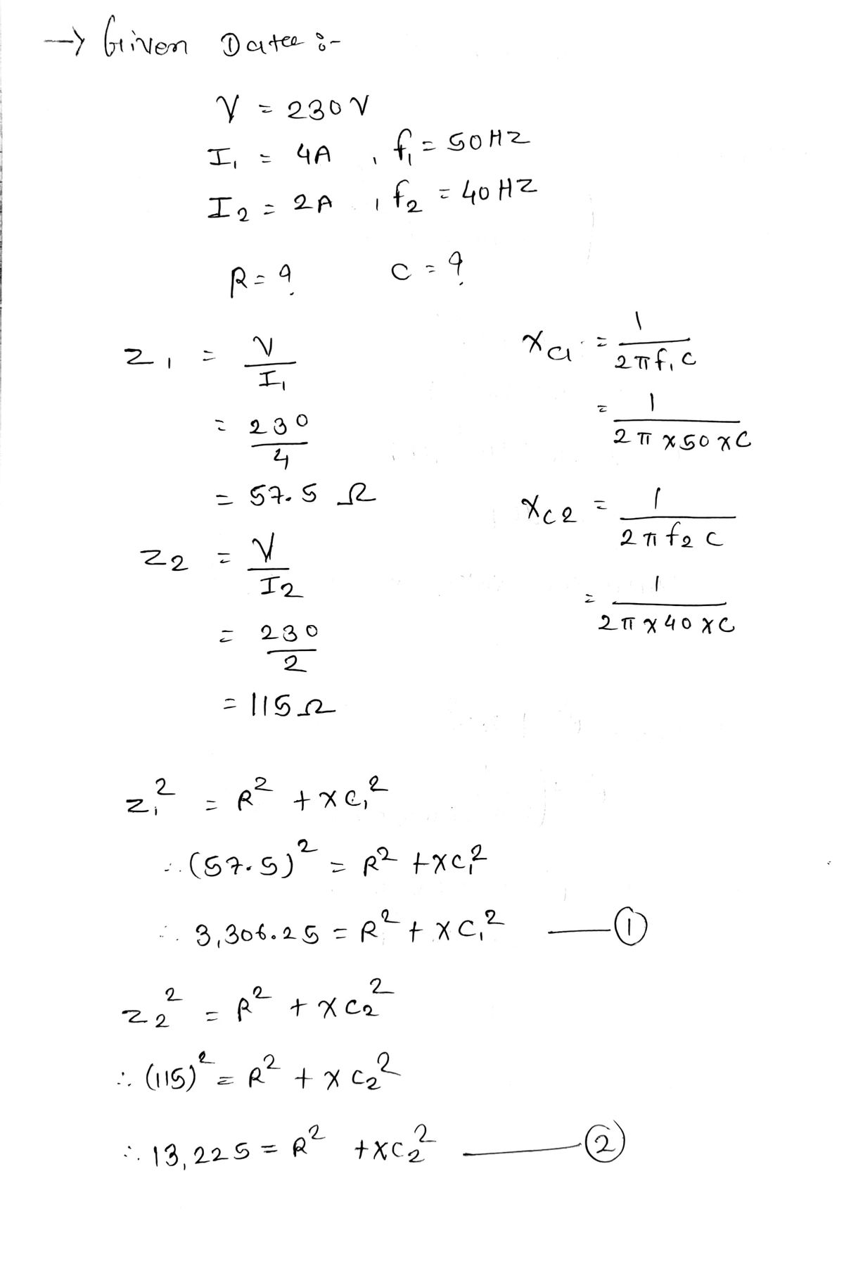 Electrical Engineering homework question answer, step 1, image 1