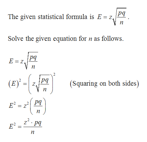 Answered In Statistics The Formula E Z Square Bartleby