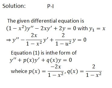 Answered Reduce To First Order And Solve 1 Bartleby