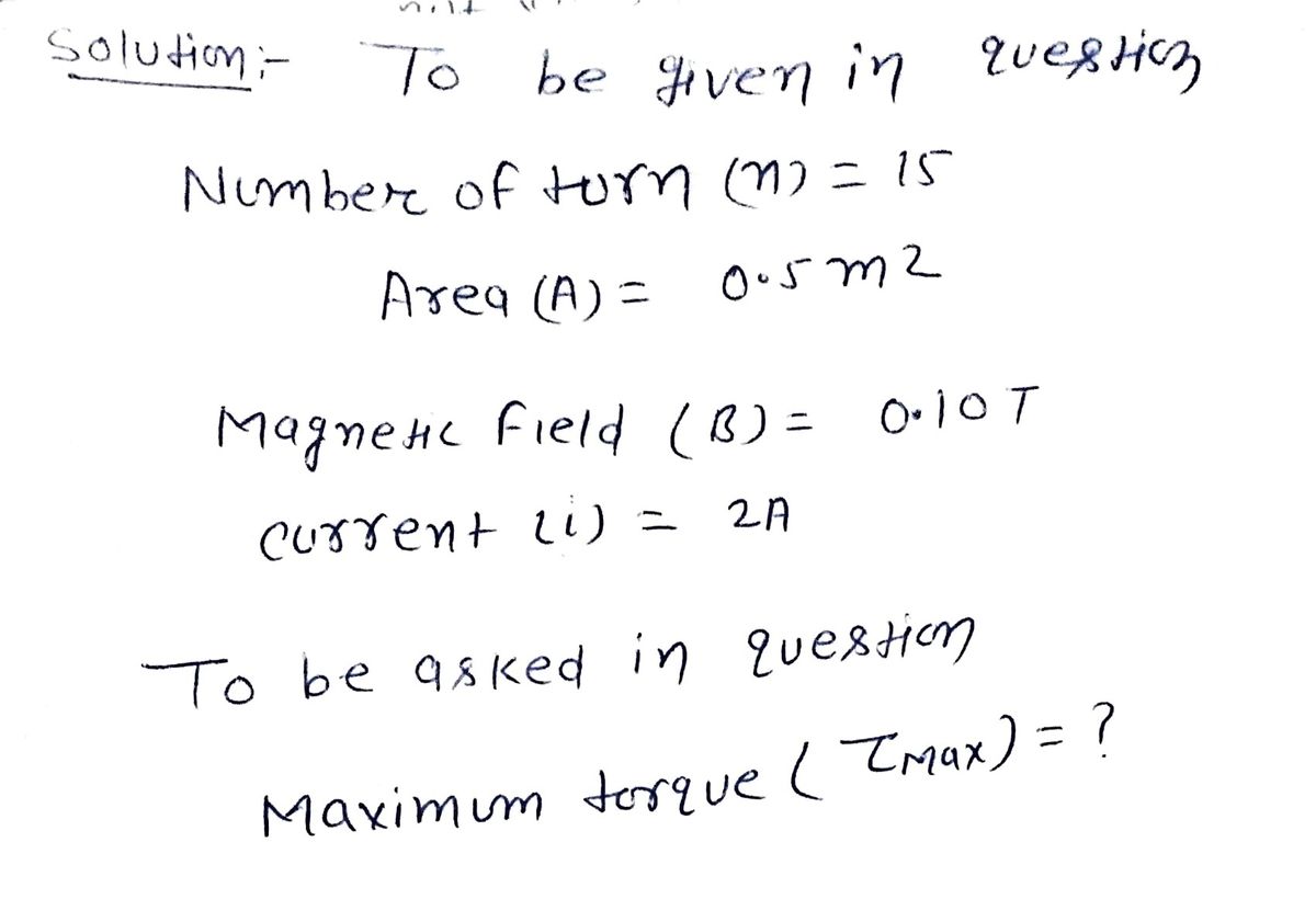 Physics homework question answer, step 1, image 1