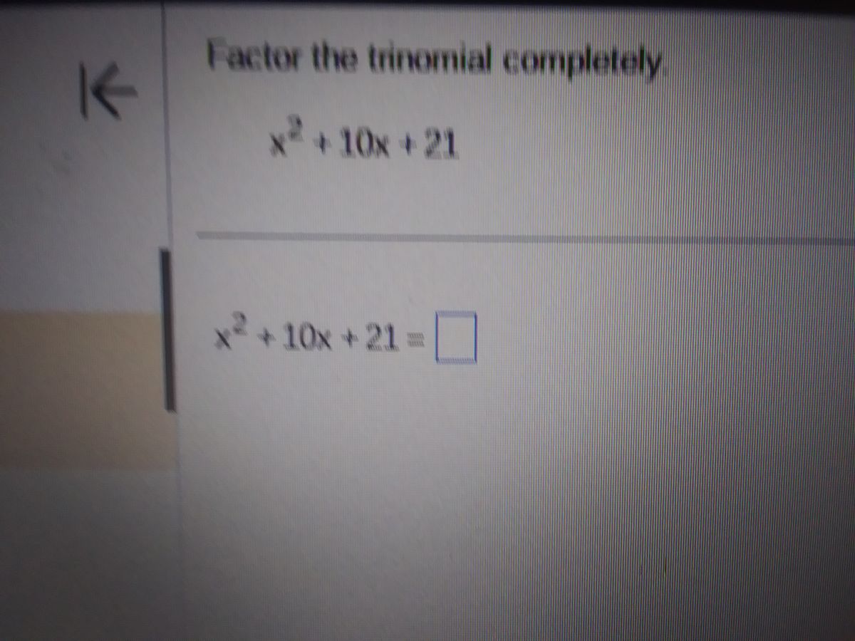 Algebra homework question answer, step 1, image 1