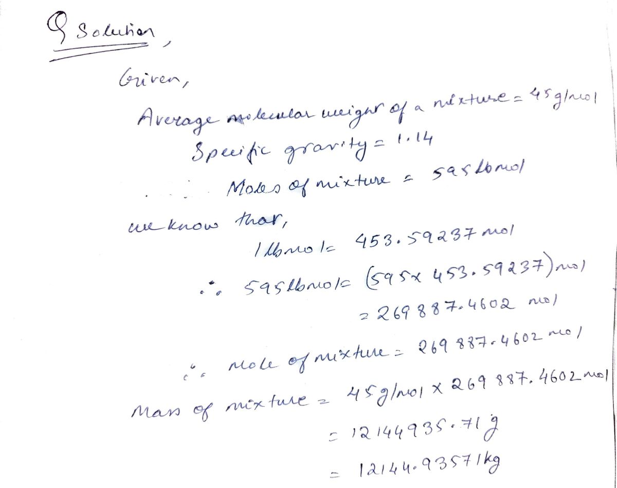 Chemical Engineering homework question answer, step 1, image 1