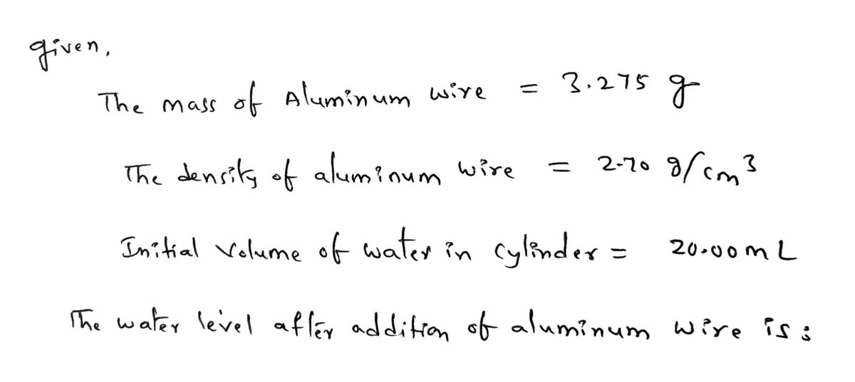 Chemistry homework question answer, step 1, image 1