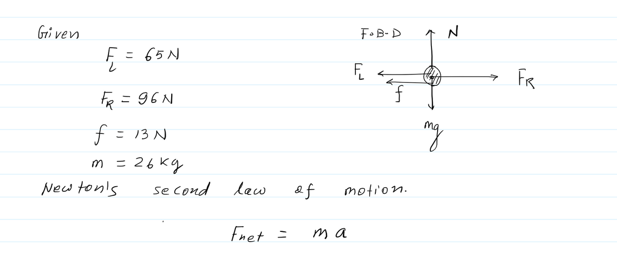 Physics homework question answer, step 1, image 1