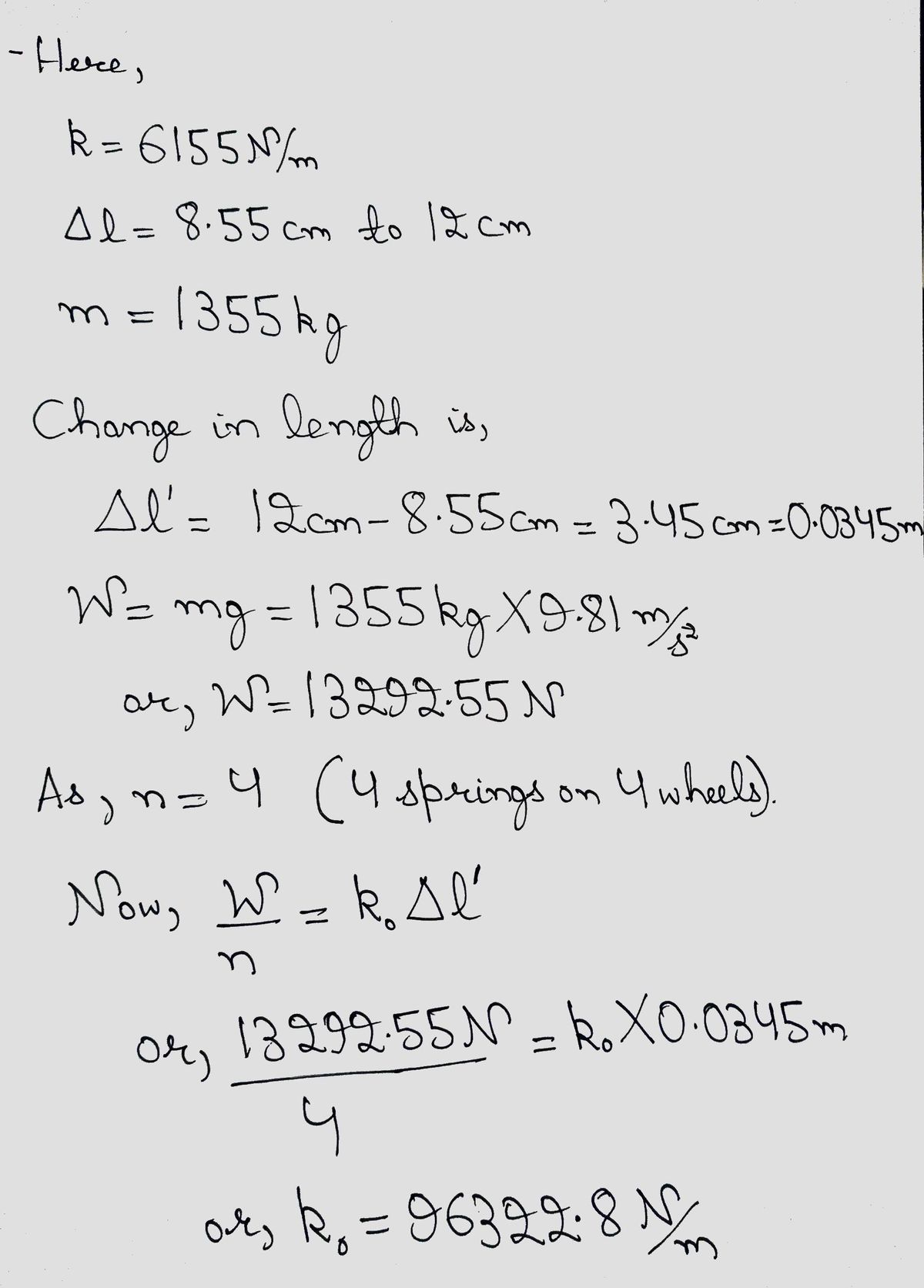 Physics homework question answer, step 1, image 1