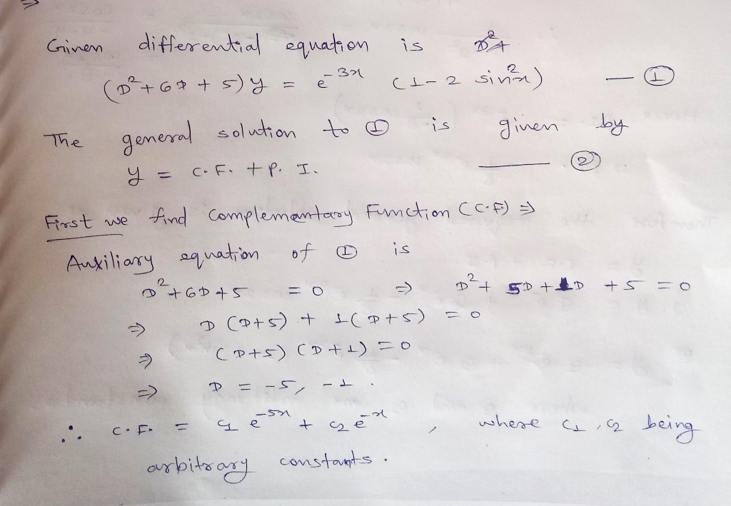 Answered 5 A Find The General Solution Of The Bartleby