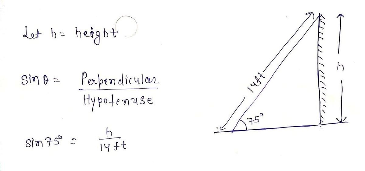 Answered: The Proper Angle For A Ladder Is About… | Bartleby