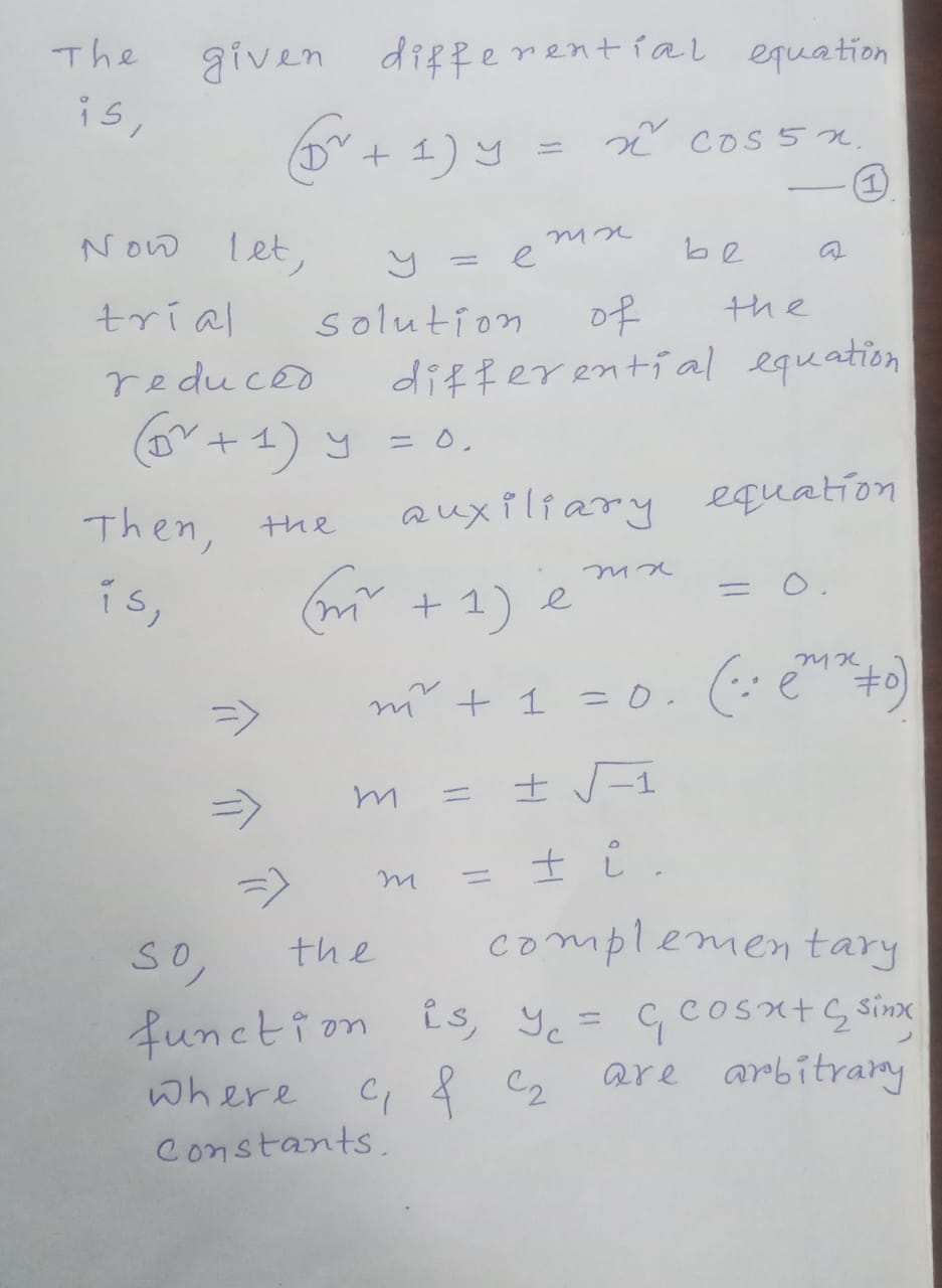 Advanced Math homework question answer, step 1, image 1