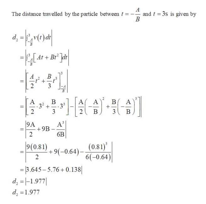 Answered A Particles Velocity Is Along The… Bartleby