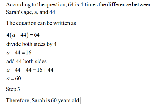 Answered: 64 Is 4 Times The Difference Between… | Bartleby