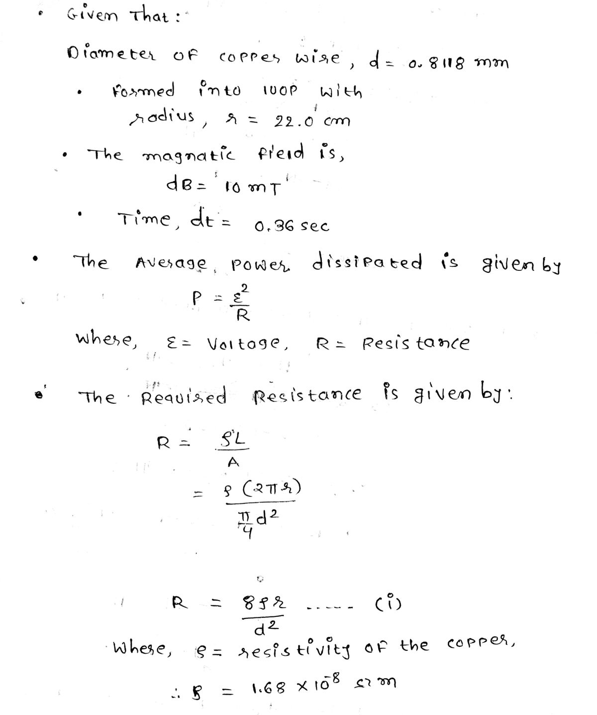 Physics homework question answer, step 1, image 1