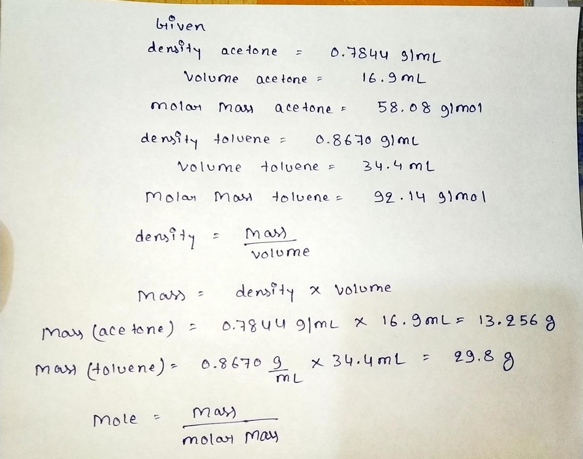 Chemistry homework question answer, step 1, image 1