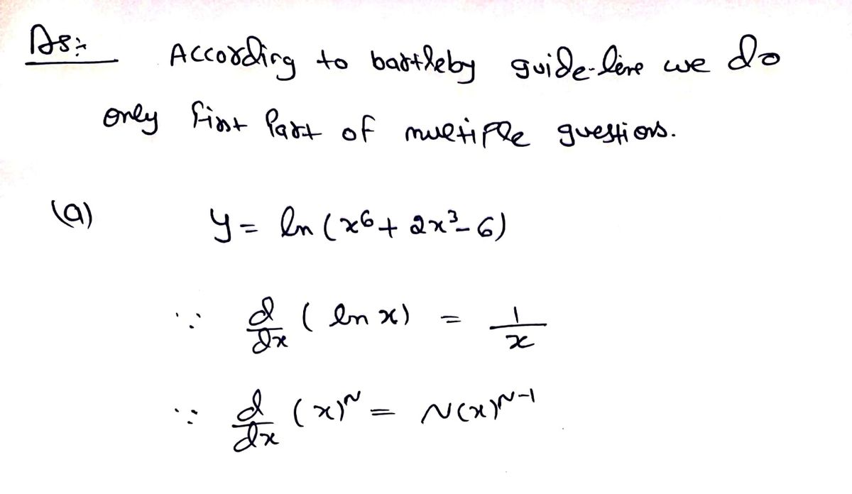 Calculus homework question answer, step 1, image 1