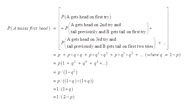 Answered: Problem 2. Suppose A And B Take Turns… | Bartleby