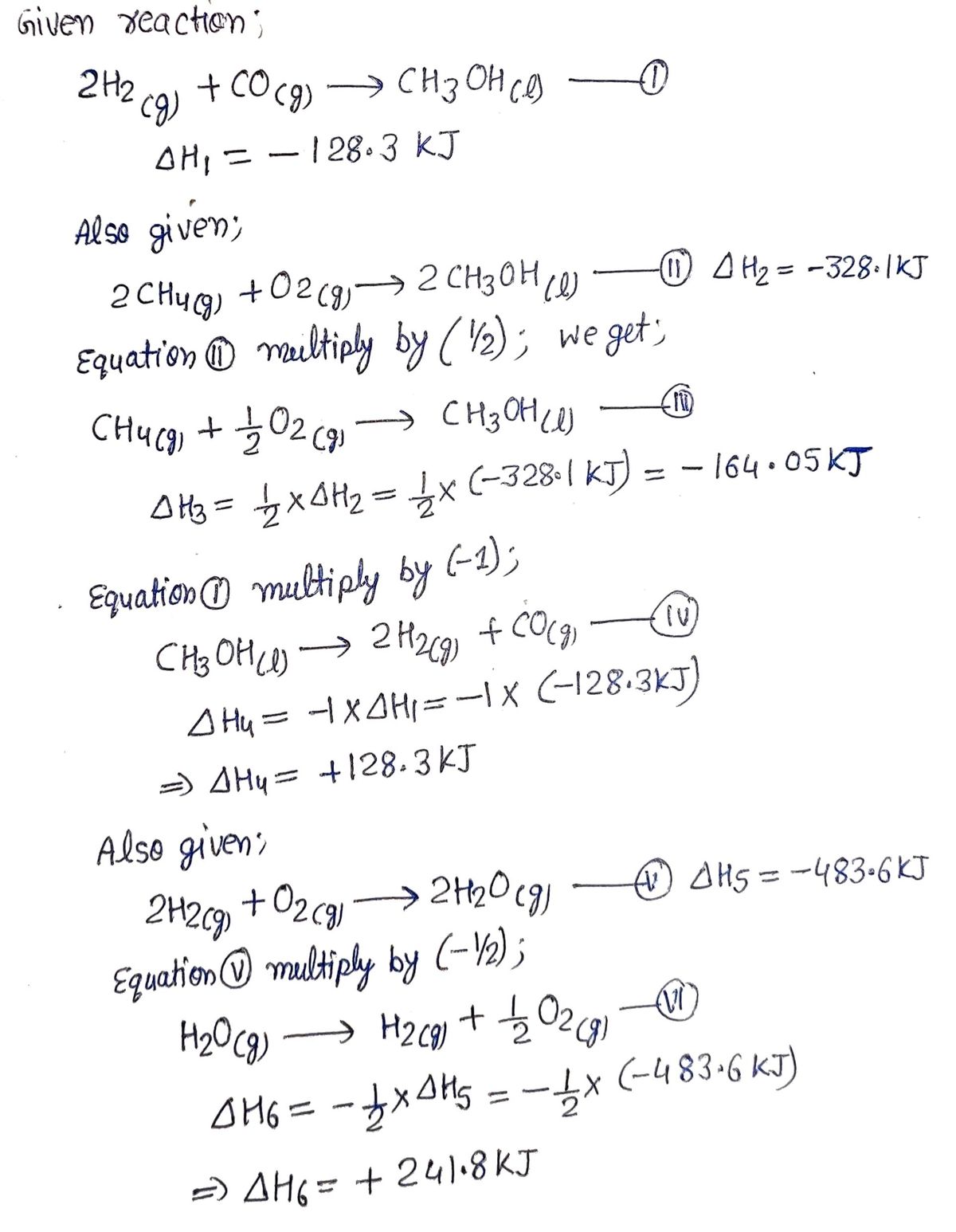 Answered Use Hess s Law to calculate the bartleby