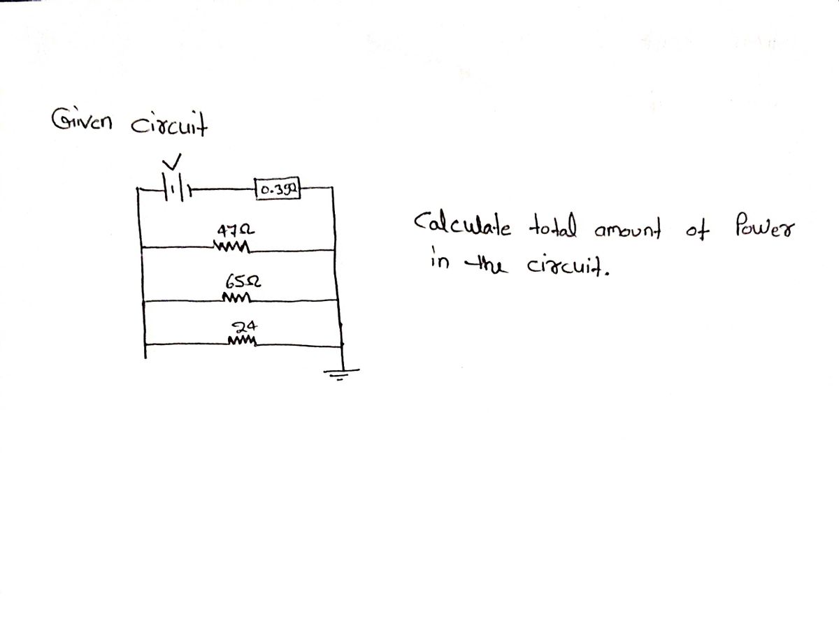 Electrical Engineering homework question answer, step 1, image 1