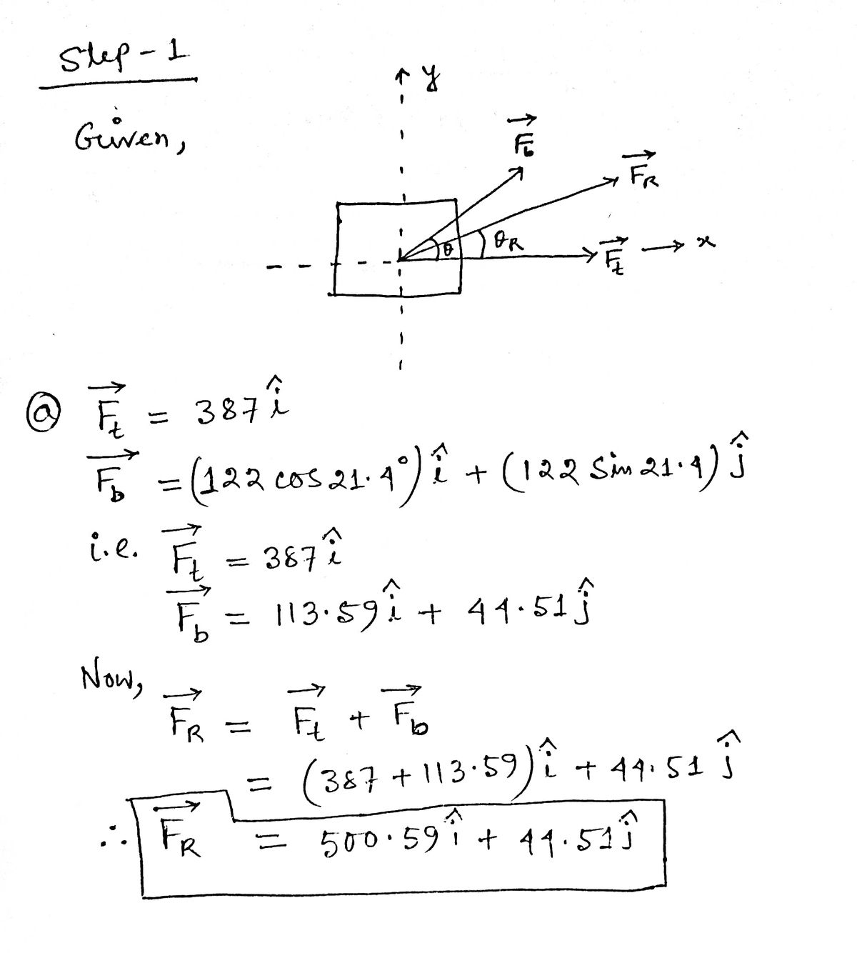 Physics homework question answer, step 1, image 1