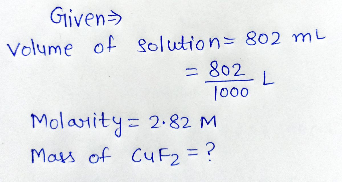 Chemistry homework question answer, step 1, image 1