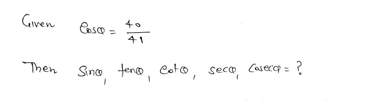 Trigonometry homework question answer, step 1, image 1