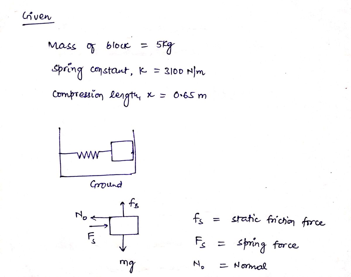 Physics homework question answer, step 1, image 1