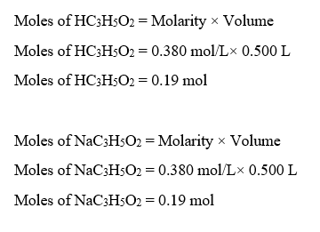 Answered: Given: The pH of the buffer is 4.88… | bartleby