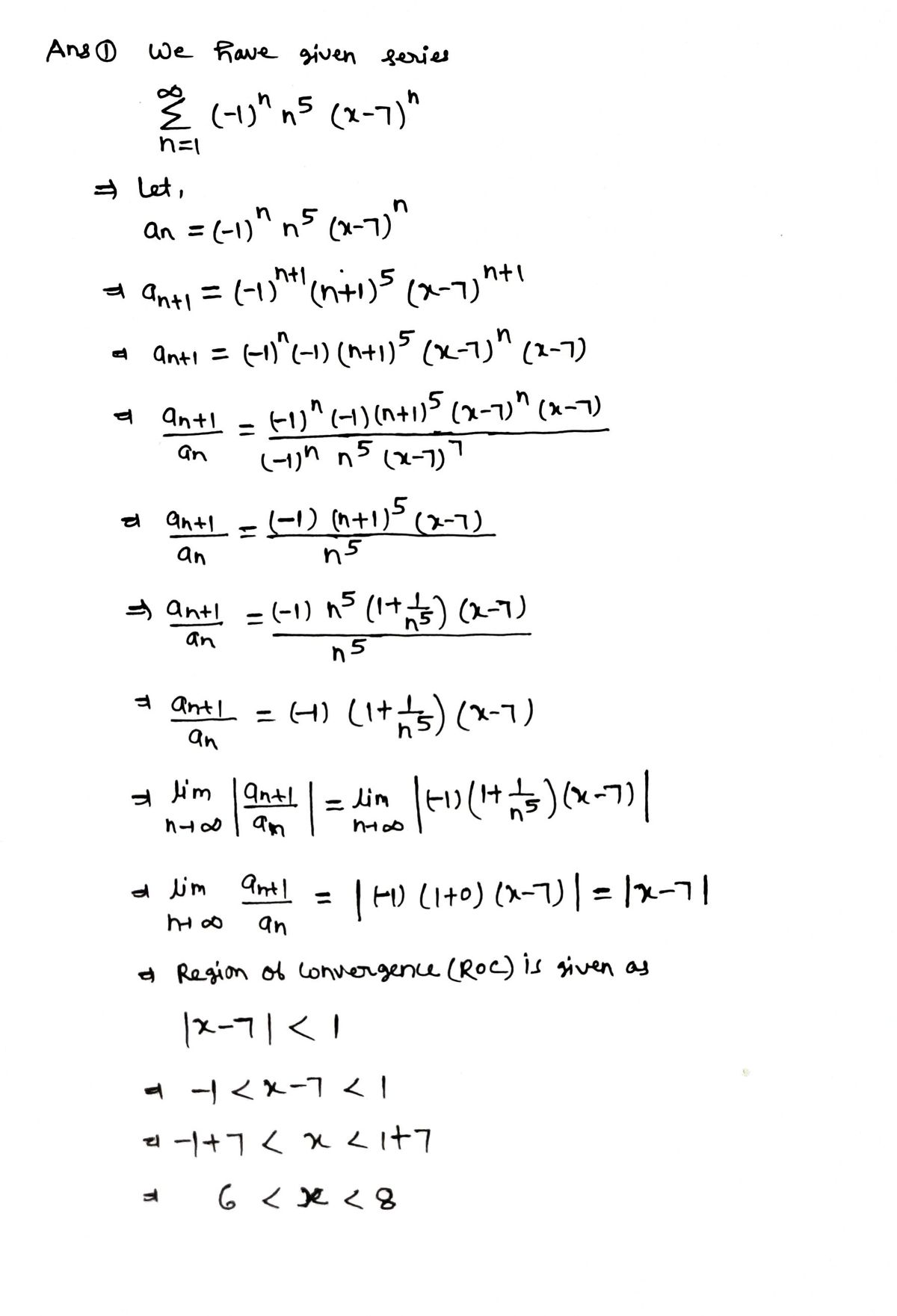 Calculus homework question answer, step 1, image 1