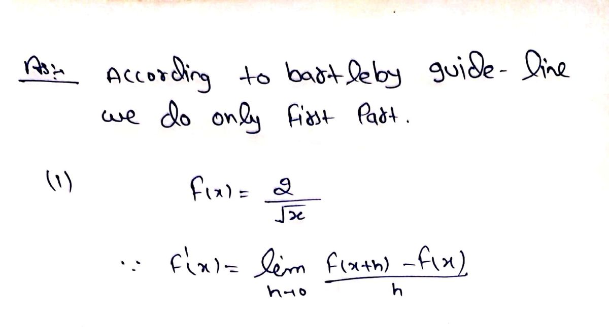 Calculus homework question answer, step 1, image 1