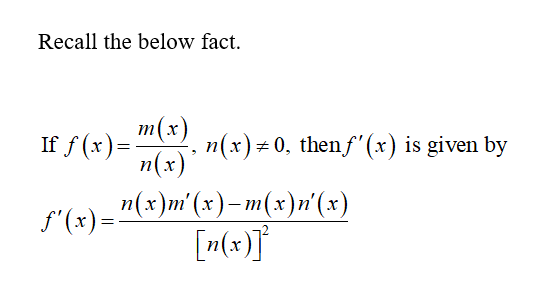 Answered Differentiate F X Qx R Sx Bartleby