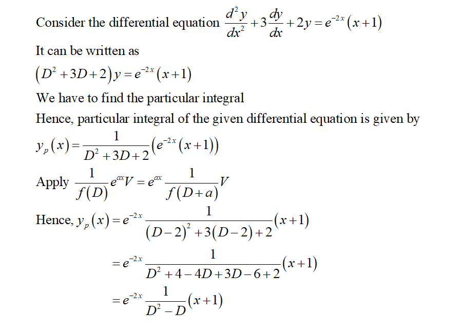 Answered Find The Particular Integral Of The Bartleby