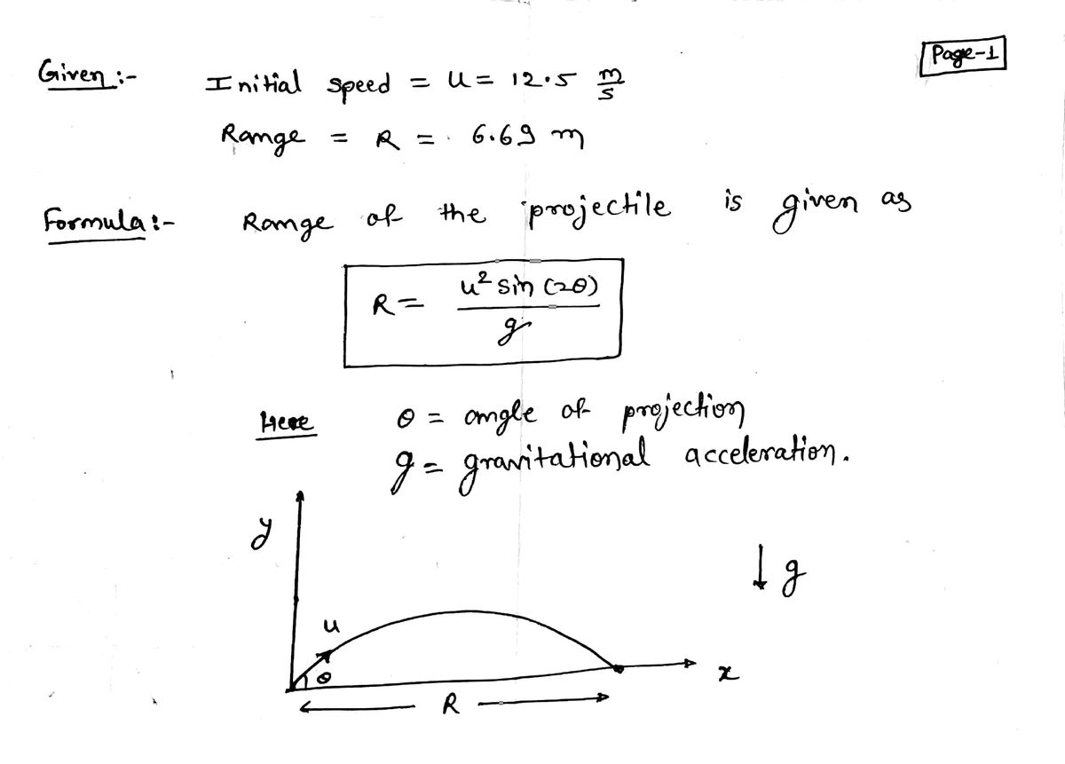 Physics homework question answer, step 1, image 1