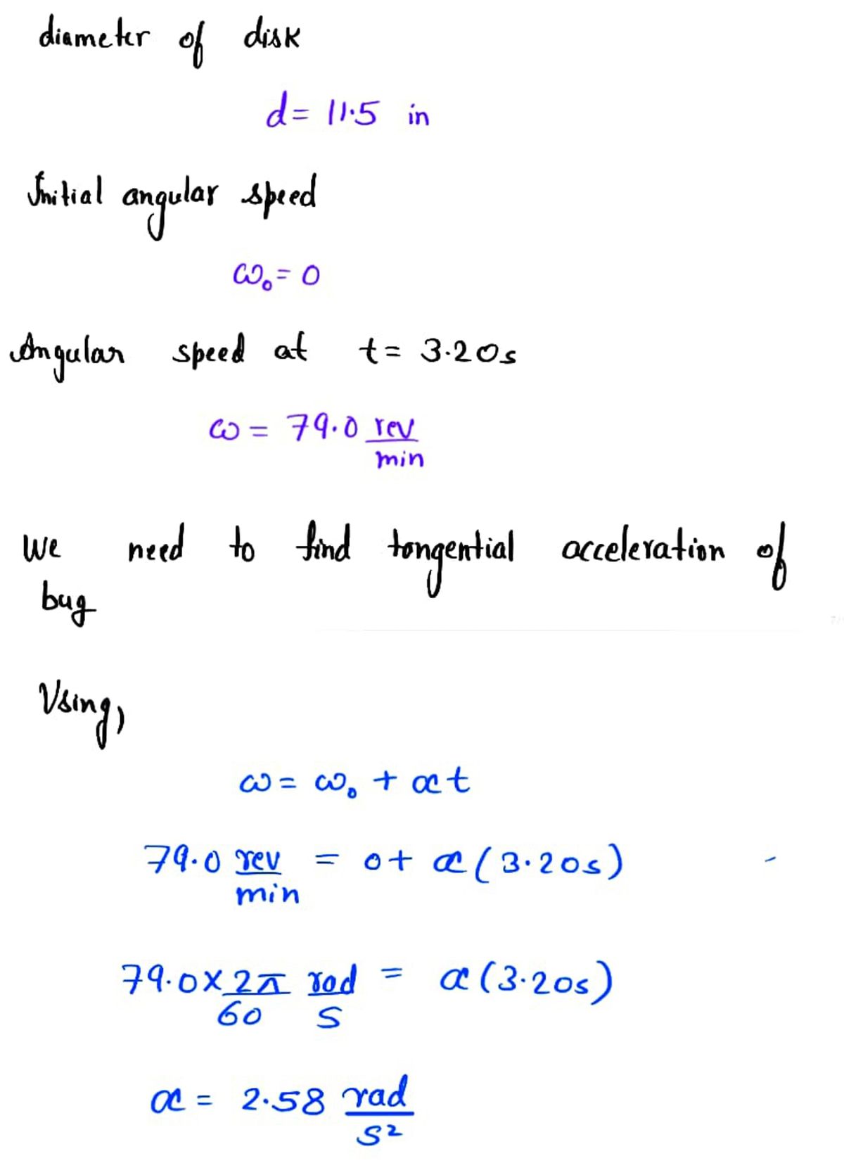 Physics homework question answer, step 1, image 1