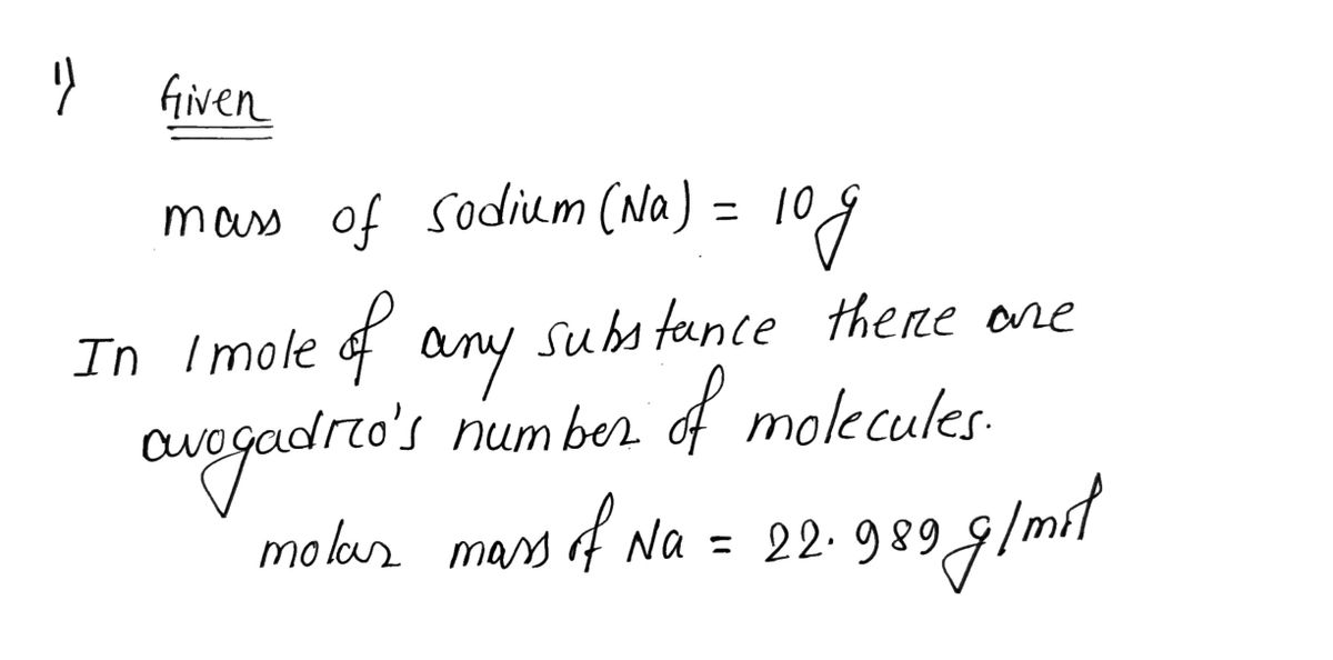 Chemistry homework question answer, step 1, image 1