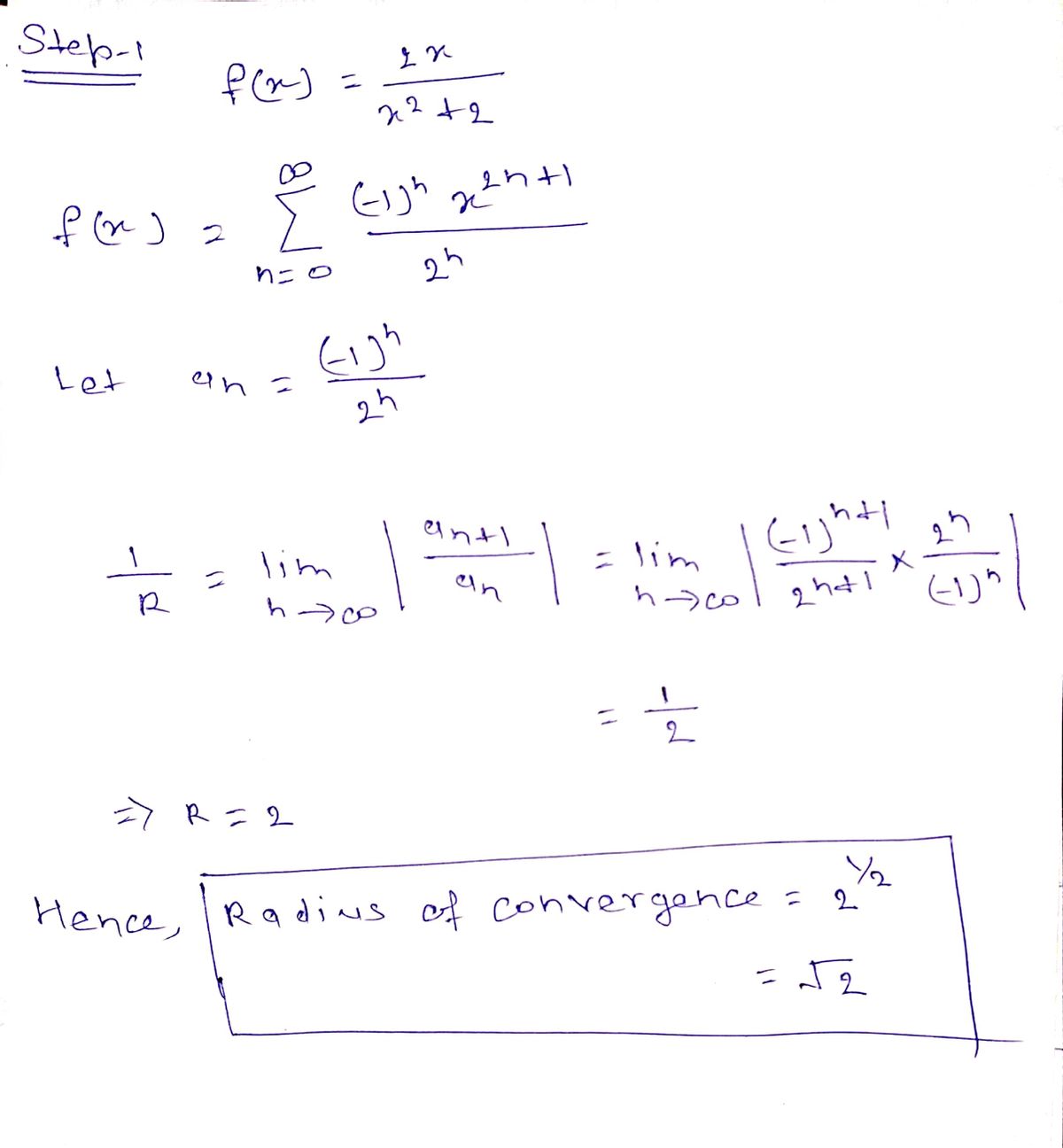 Advanced Math homework question answer, step 1, image 1