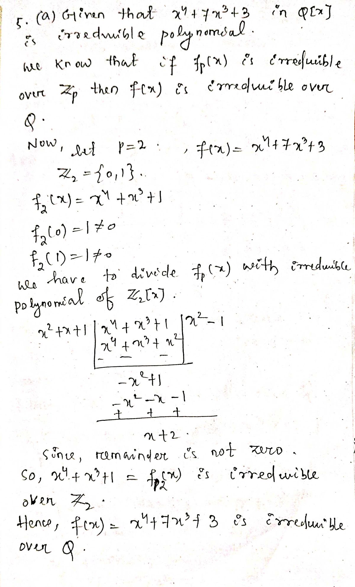 Advanced Math homework question answer, step 1, image 1