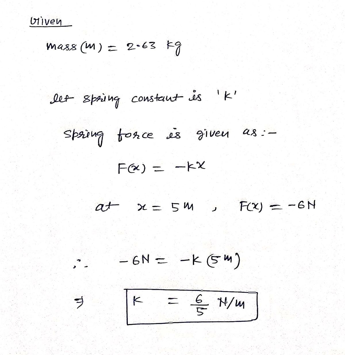 Physics homework question answer, step 1, image 1