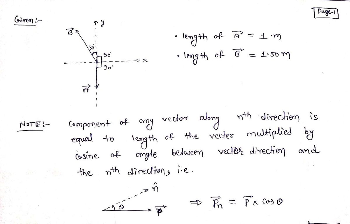 Physics homework question answer, step 1, image 1