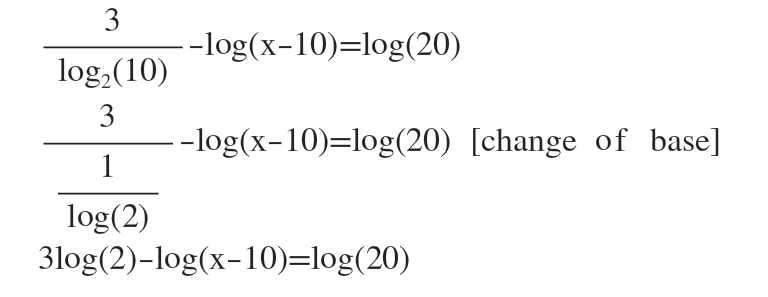 Answered: Solve the following logarithmic… | bartleby