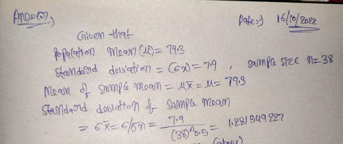 Statistics homework question answer, step 1, image 1