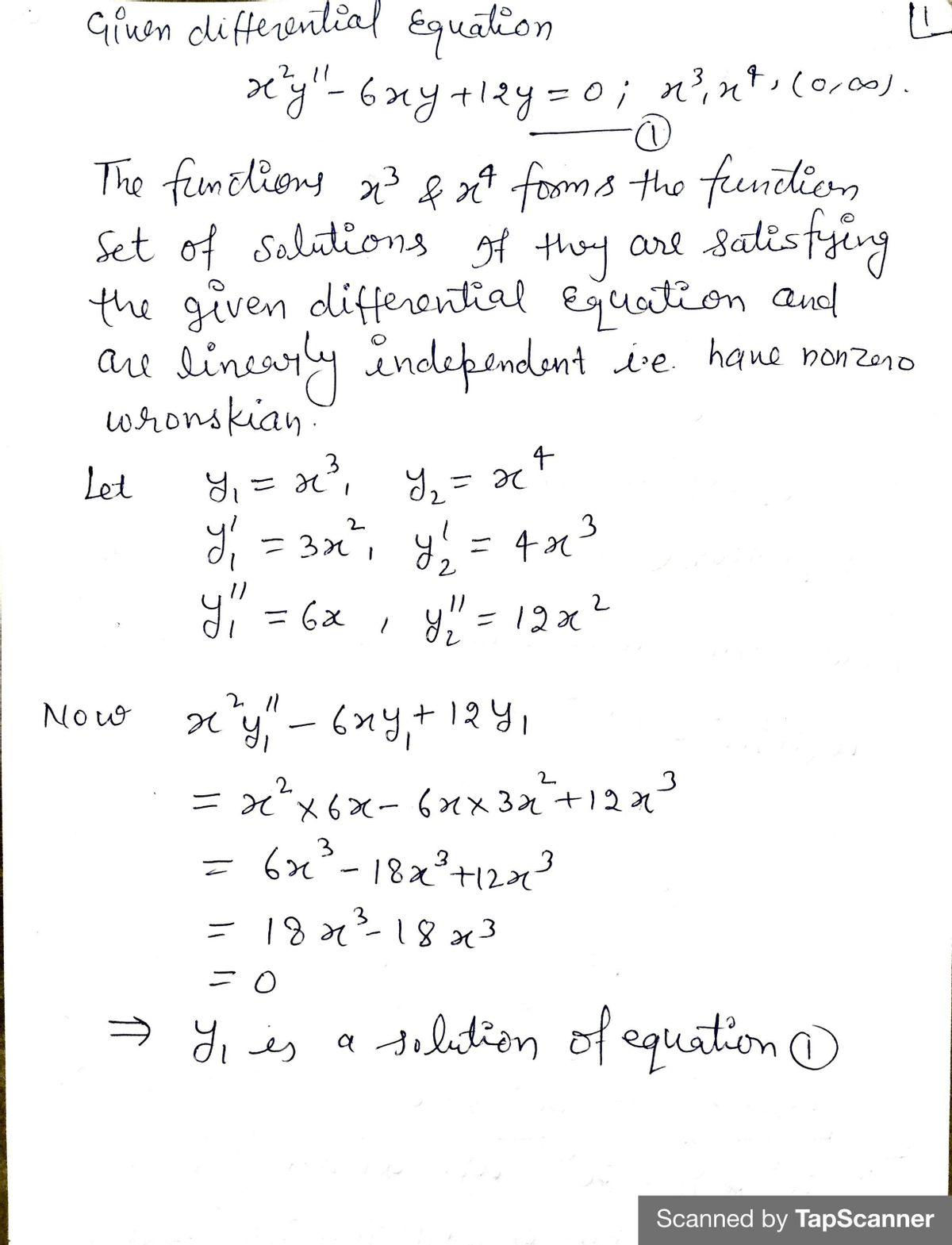 Advanced Math homework question answer, step 1, image 1