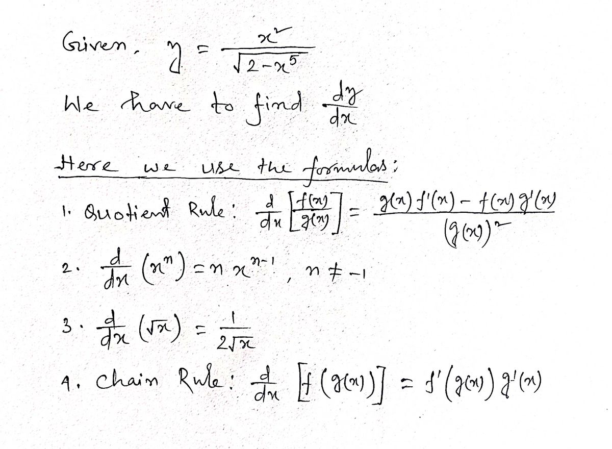 Calculus homework question answer, step 1, image 1