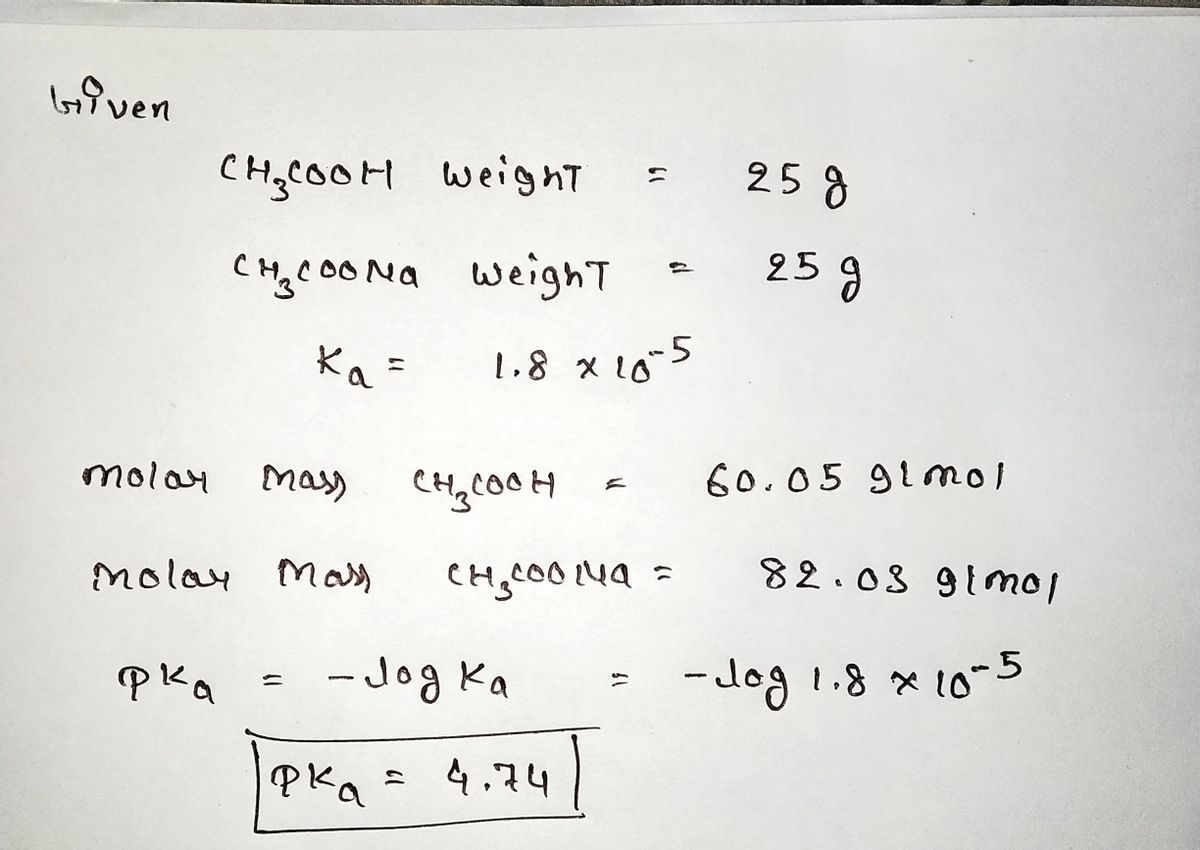 Chemistry homework question answer, step 1, image 1