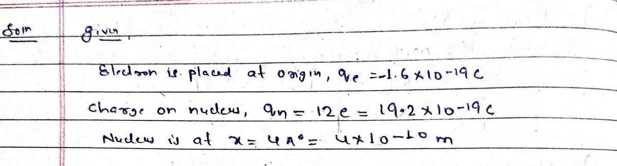 Physics homework question answer, step 1, image 1