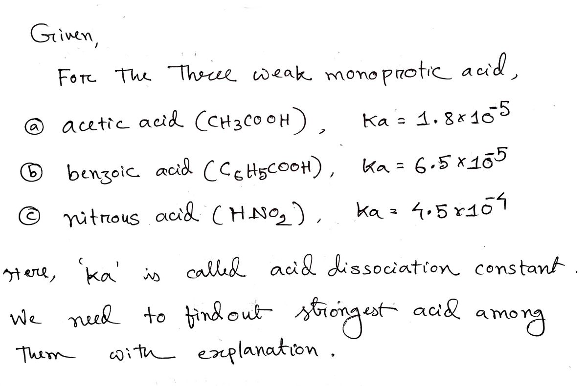 Chemistry homework question answer, step 1, image 1